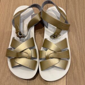 Saltwater Sun-San Kids Gold Sandals - size 13